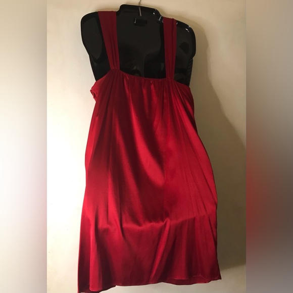 NWT, Gorgeous Banana Republic 100% Silk Mini Dress, Size: 4P, Color: RED - Picture 2 of 11
